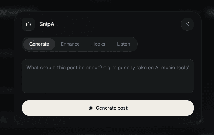AI post generator