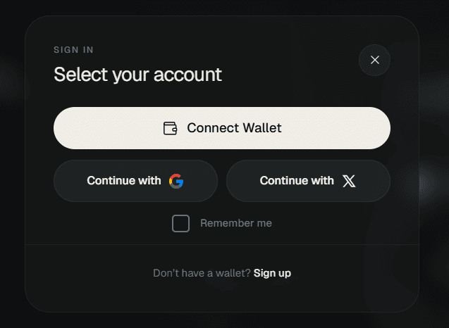 Google OAuth login flow and authentication screen