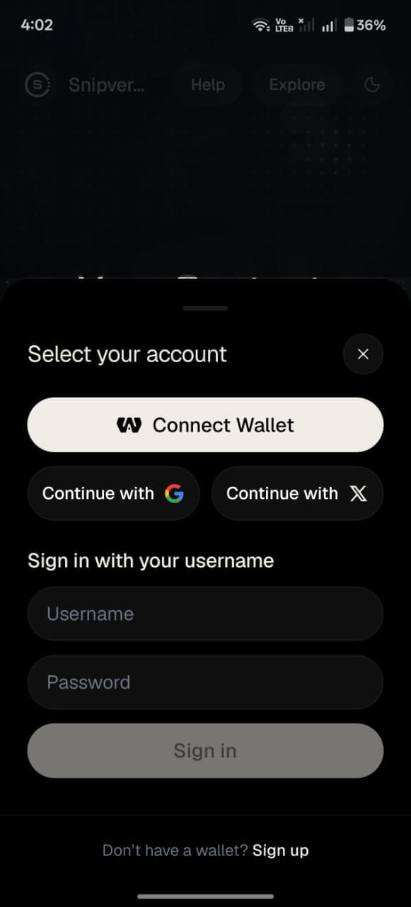 Google and X sign-in options